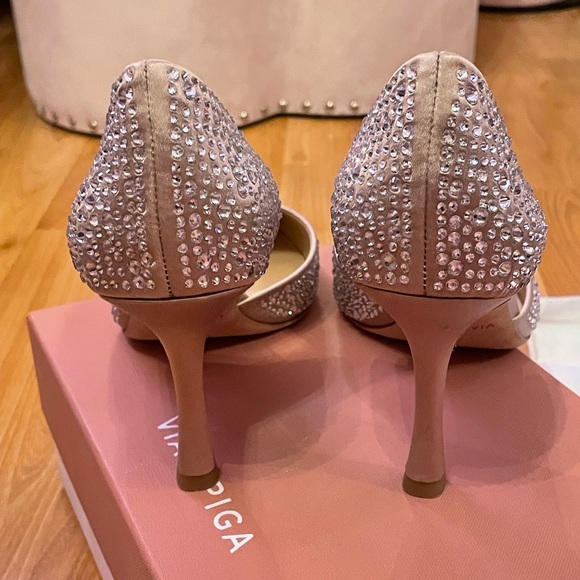 NIB Via Spiga Nude Ondine3 Pumps Size 8.5 - Picture 6 of 16